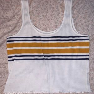 pacsun lettuce edge crop top